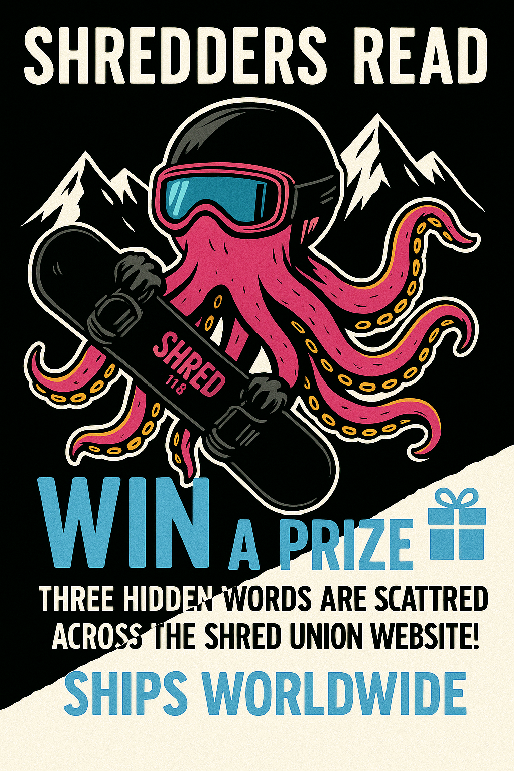 Shred Union Read & Win Poster
